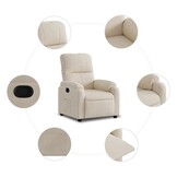 vidaXL Fauteuil Verstelbaar Microvezel Beige - 35% Korting!