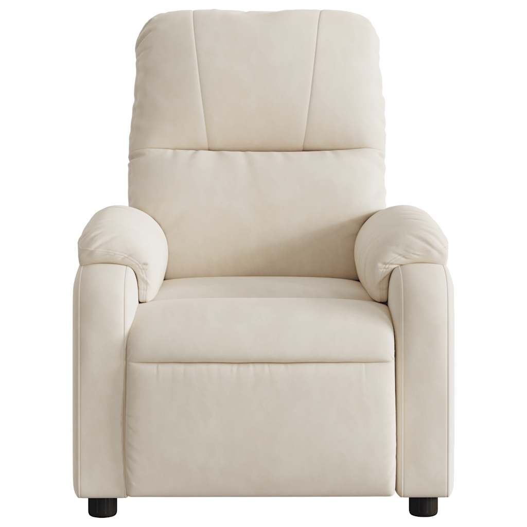 vidaXL Fauteuil Verstelbaar Microvezel Beige - 35% Korting!