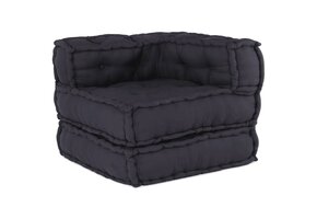 vidaXL Poef Modulair Antraciet | 30% Korting