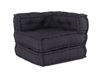 vidaXL Poef Modulair Antraciet | 30% Korting