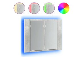 VidaXL Badkamerkast met Spiegel & LED | 55% Korting!