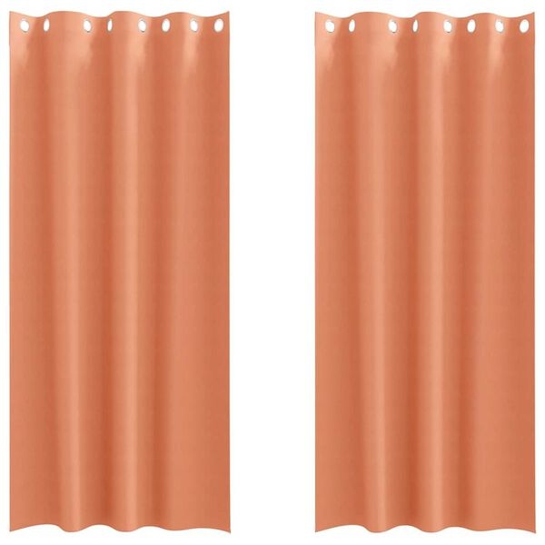 vidaXL Terracotta Gordijnen (2 stuks) - 35% Korting