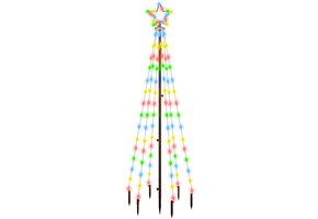 vidaXL Kerstboom met Grondpin - 180 cm - 108 LED's - 55% Korting