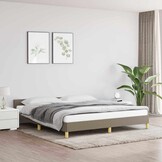 vidaXL Bedframe Taupe Stof 160x200 cm | Nu 35% Korting!