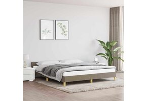 vidaXL Bedframe Taupe Stof 160x200 cm | Nu 35% Korting!