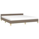 vidaXL Bedframe Taupe Stof 160x200 cm | Nu 35% Korting!