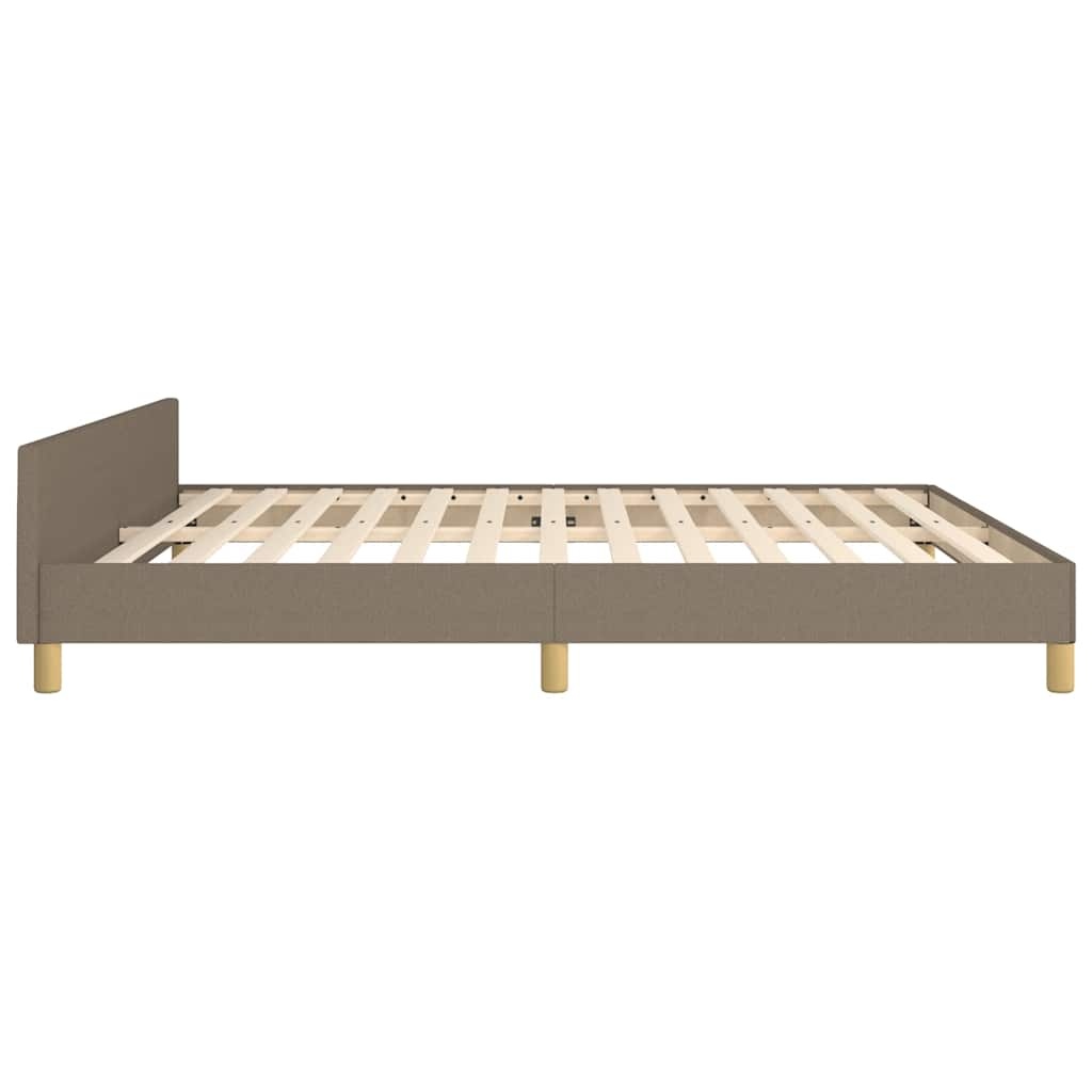 vidaXL Bedframe Taupe Stof 160x200 cm | Nu 35% Korting!