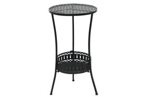 vidaXL Bistrotafel Metaal Zwart 40x70 cm | 30% Korting