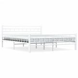 VidaXL Bedframe Metaal Wit 160x200 cm - 55% Korting!