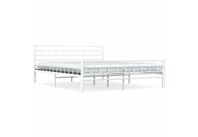 VidaXL Bedframe Metaal Wit 160x200 cm - 55% Korting!