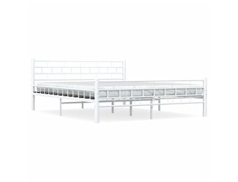 VidaXL Bedframe Metaal Wit 160x200 cm - 55% Korting!