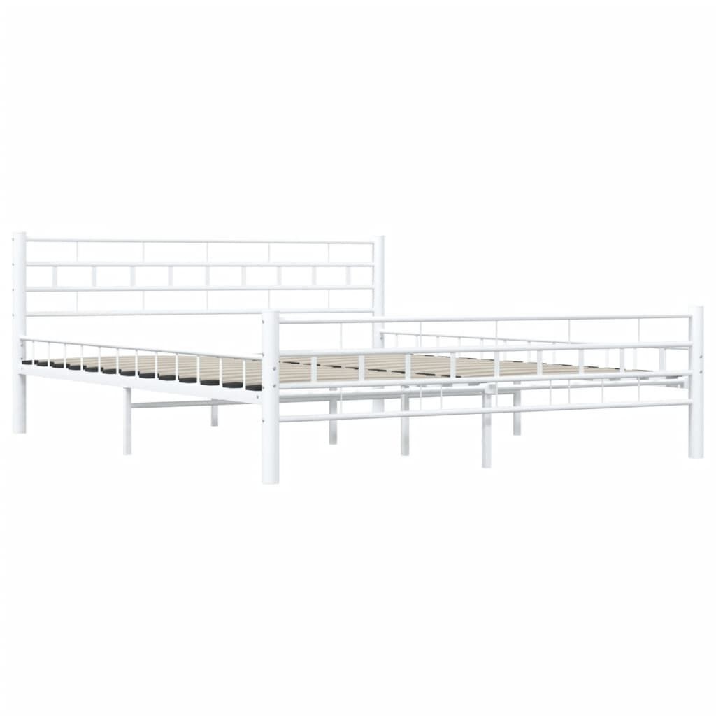 VidaXL Bedframe Metaal Wit 160x200 cm - 55% Korting!