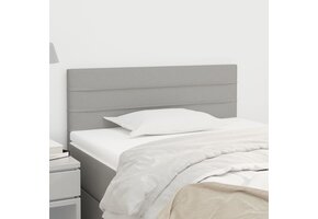 vidaXL Hoofdbord Lichtgrijs Stof 100x5x78/88cm - 57% Korting