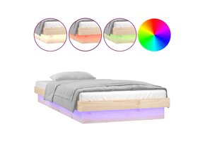 vidaXL Bedframe Hout met LED 90x200cm - 35% Korting!