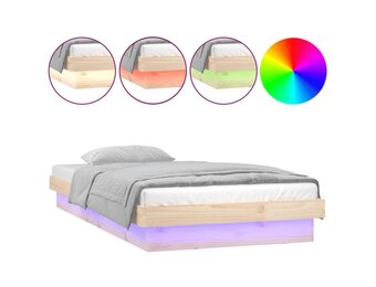 vidaXL Bedframe Hout met LED 90x200cm - 35% Korting!