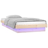 vidaXL Bedframe Hout met LED 90x200cm - 35% Korting!