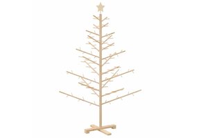 vidaXL Houten Kerstboom Naturel 150 cm - 35% Korting!