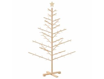 vidaXL Houten Kerstboom Naturel 150 cm - 35% Korting!