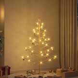 vidaXL Houten Kerstboom Naturel 150 cm - 35% Korting!