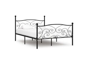 vidaXL Bedframe Metaal Zwart 140x200cm - 35% Korting!