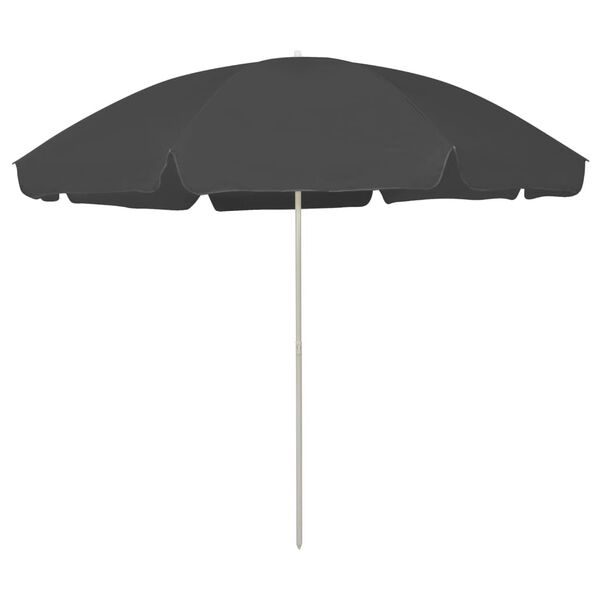 vidaXL Strandparasol 300 cm Antraciet - 42% Korting!