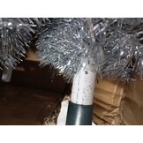 vidaXL Half Kunstkerstboom 210cm Zilver - 55% Korting!
