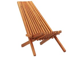 vidaXL Loungestoel Inklapbaar Massief Acaciahout - 35% Korting!