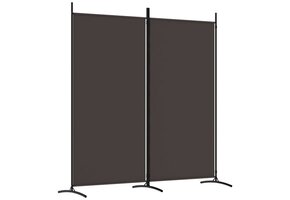 vidaXL Kamerscherm 2 panelen 175x180cm Bruin - 55% korting!