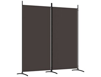 vidaXL Kamerscherm 2 panelen 175x180cm Bruin - 55% korting!