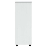 VidaXL Ladekast MOSS 35% Korting - Verrijdbaar Massief Grenenhout Wit