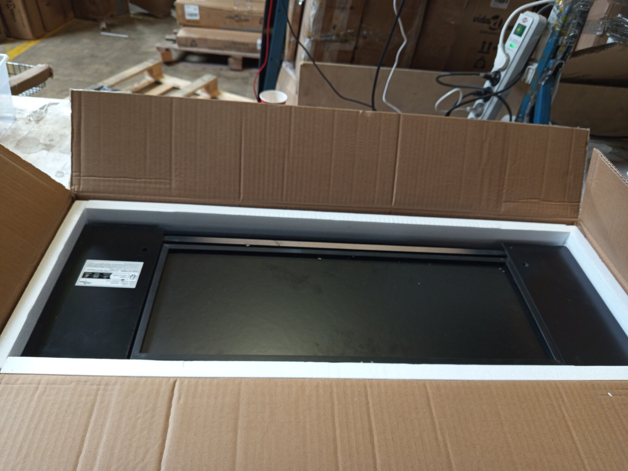 vidaXL Wandschap met lade zwevend 80x25x8 cm zwart