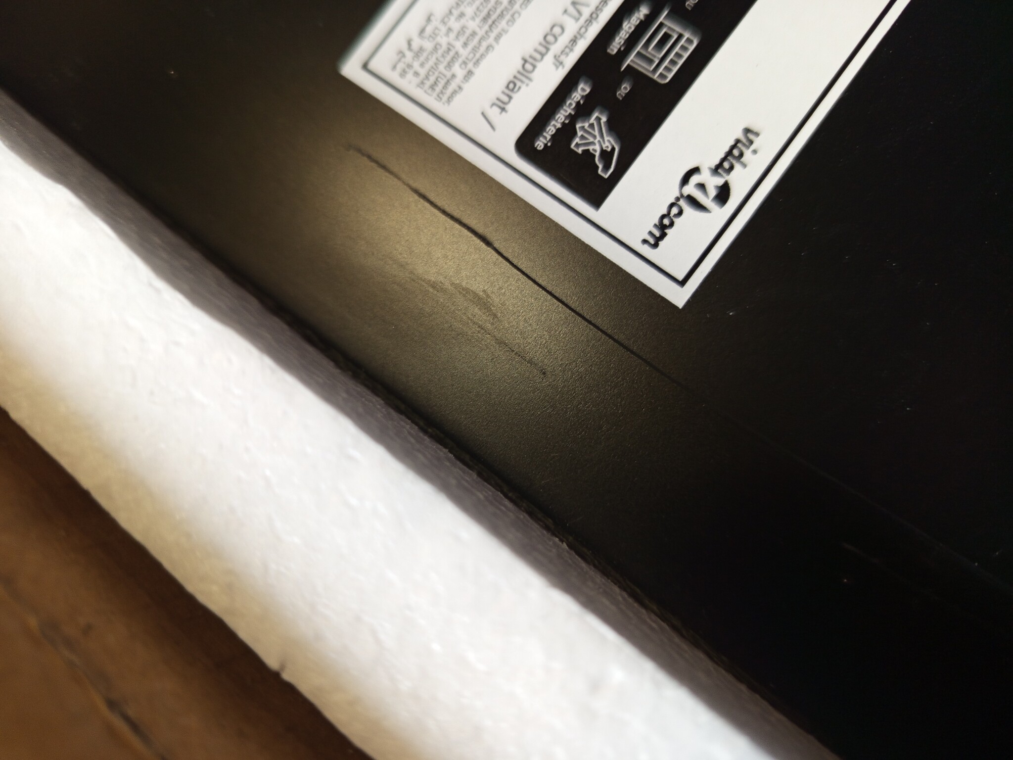 vidaXL Wandschap met lade zwevend 80x25x8 cm zwart