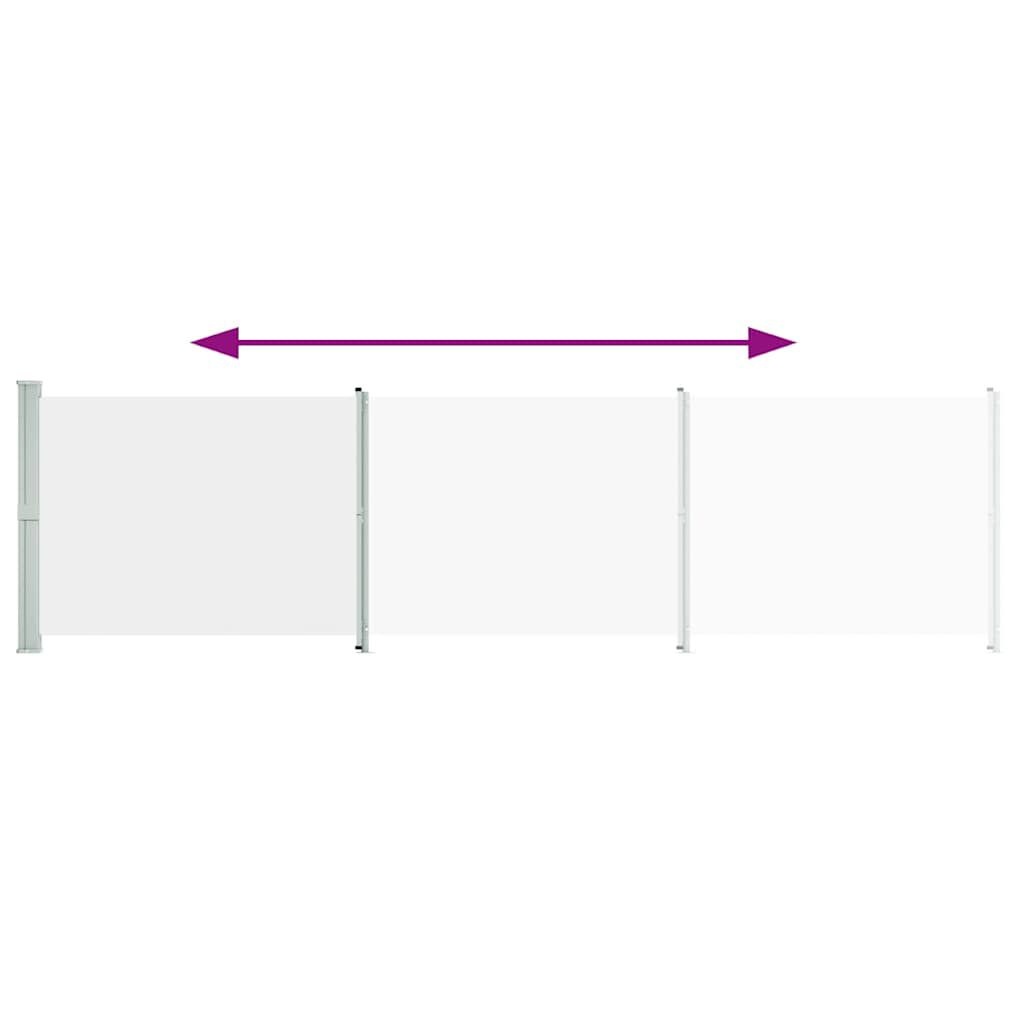 vidaXL Uittrekbaar Tuinscherm Crème 600x160cm | 76% Korting