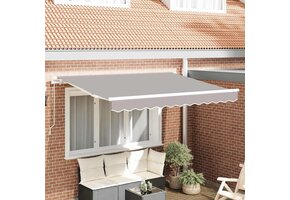 vidaXL Vervangingsdoek Zonnescherm Lichtgrijs 300x250cm - 35% Korting