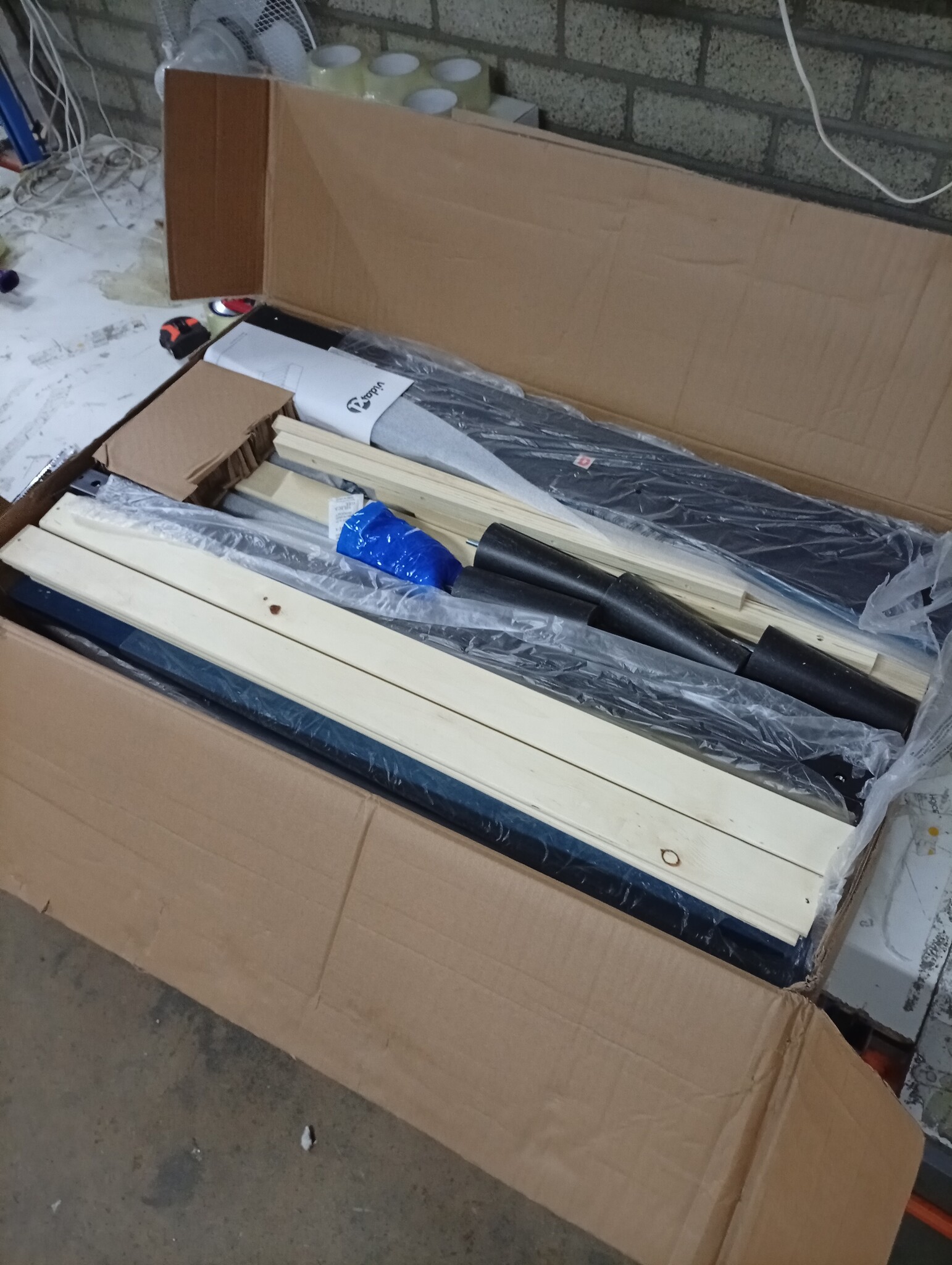 vidaXL Hoekbed Blauw 100x200 cm Fluweel | -55% Korting!