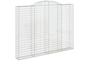 vidaXL Schanskorf Gewelfd - 300x30x220/240cm - Gegalvaniseerd IJzer - 35% Korting