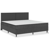 vidaXL Boxspringframe Grijs 200x200 cm - 55% Korting!