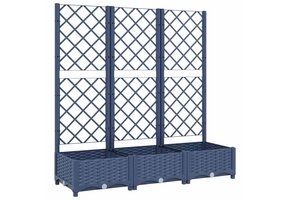 vidaXL Plantenbak met Latwerk (120x40x121,5 cm) - 41% Korting!