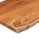 VidaXL Acaciahout Tafelblad - Natuurlijke Rand - 80x60 cm - 37% Korting!