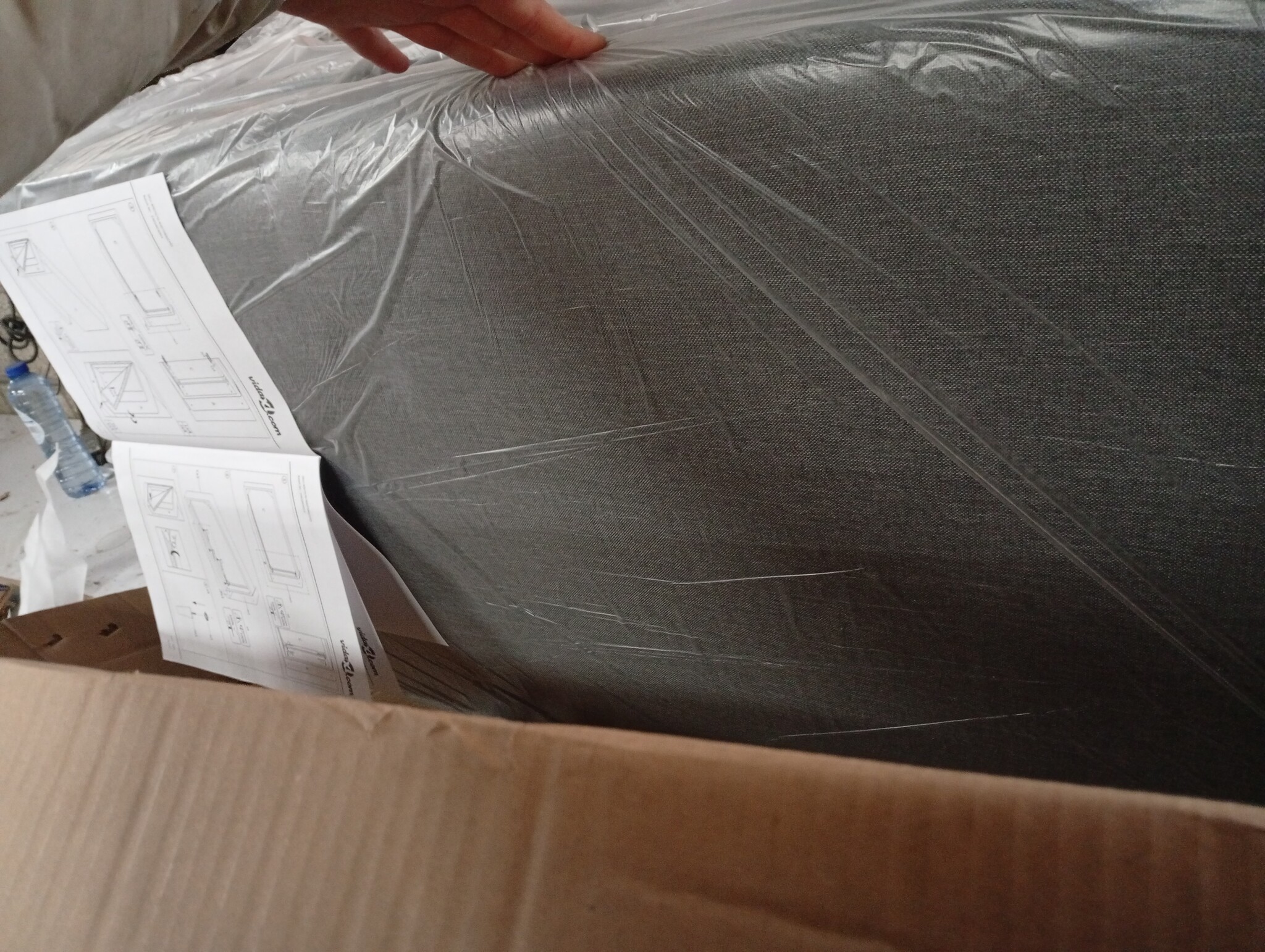 vidaXL Chaise longue lichtgrijs (stof) - 55% korting