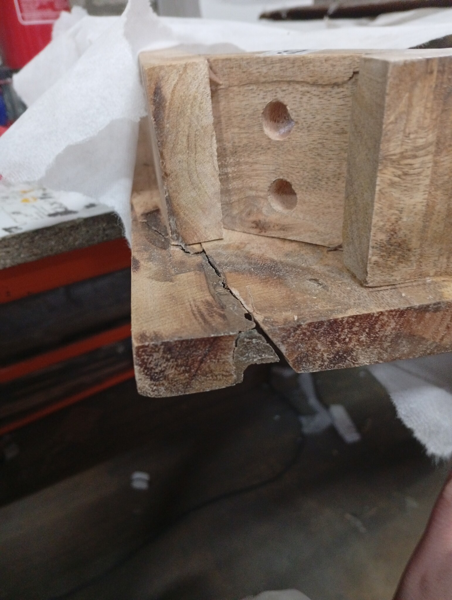 vidaXL Salontafel Mangohout - 100x55x40 cm - 60% Korting