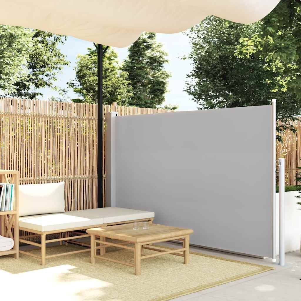 vidaXL Uittrekbaar Windscherm (140x300cm) Grijs - 57% Korting!