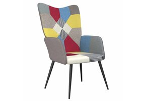 VidaXL Relaxstoel Patchwork Stof - Nu 30% Korting!