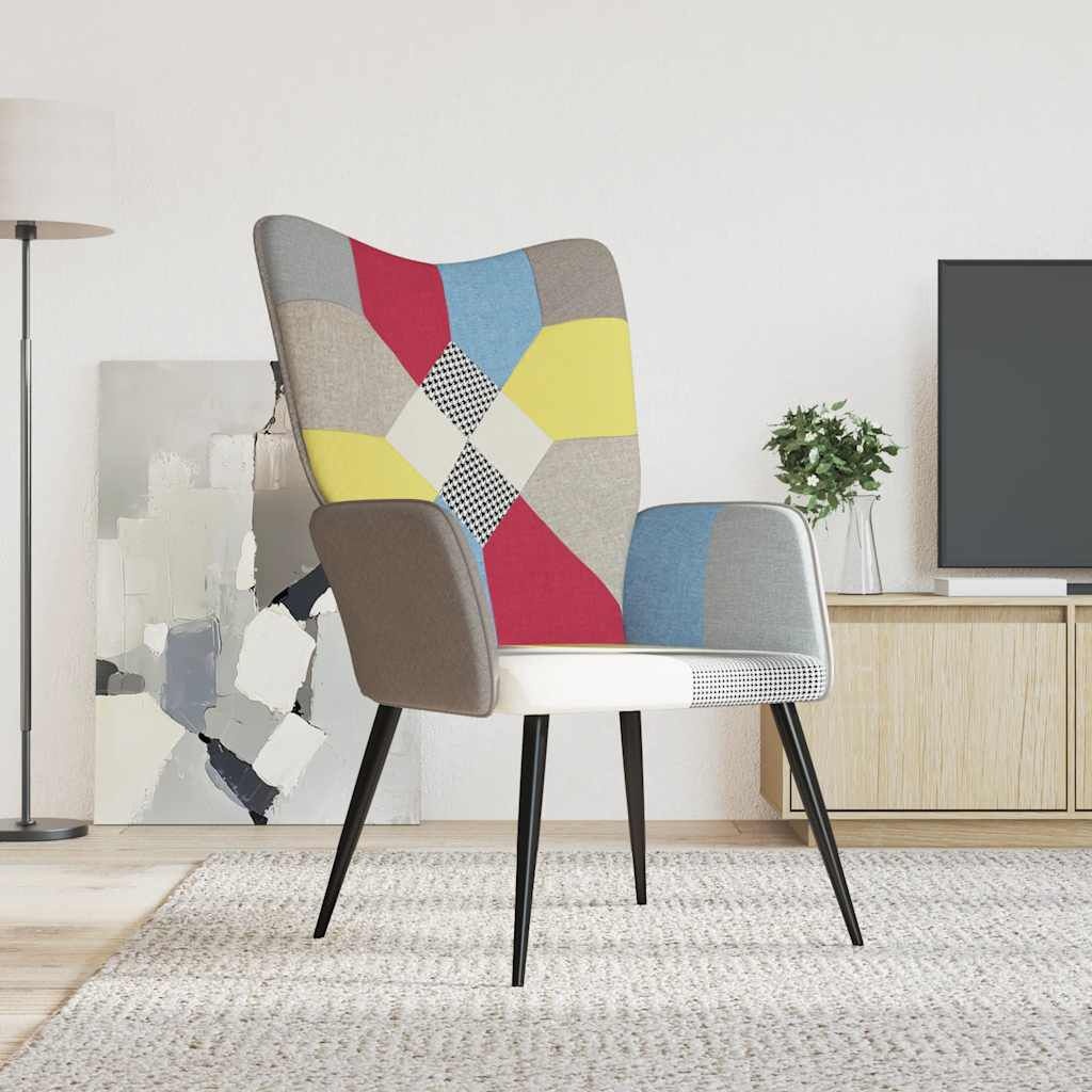 VidaXL Relaxstoel Patchwork Stof - Nu 30% Korting!
