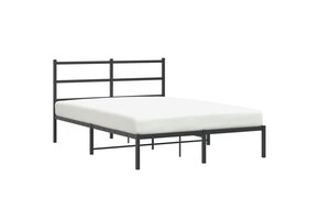 vidaXL Bedframe Metaal Zwart 140x200 cm - Nu 35% Korting!