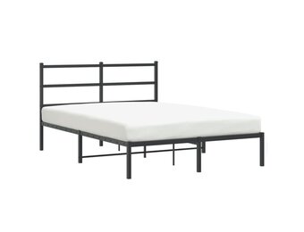 vidaXL Bedframe Metaal Zwart 140x200 cm - Nu 35% Korting!
