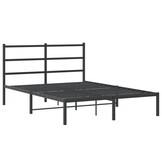 vidaXL Bedframe Metaal Zwart 140x200 cm - Nu 35% Korting!