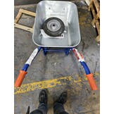 Kruiwagen 125L Verzinkt Staal - Massief Wiel | 60% Korting!