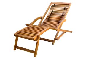 vidaXL Terrasstoel met voetensteun - Massief Acaciahout - 60% Korting