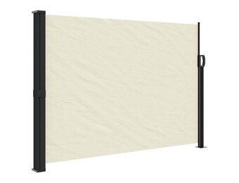 vidaXL Windscherm Uittrekbaar 140x500 cm Crème - 47% Korting!